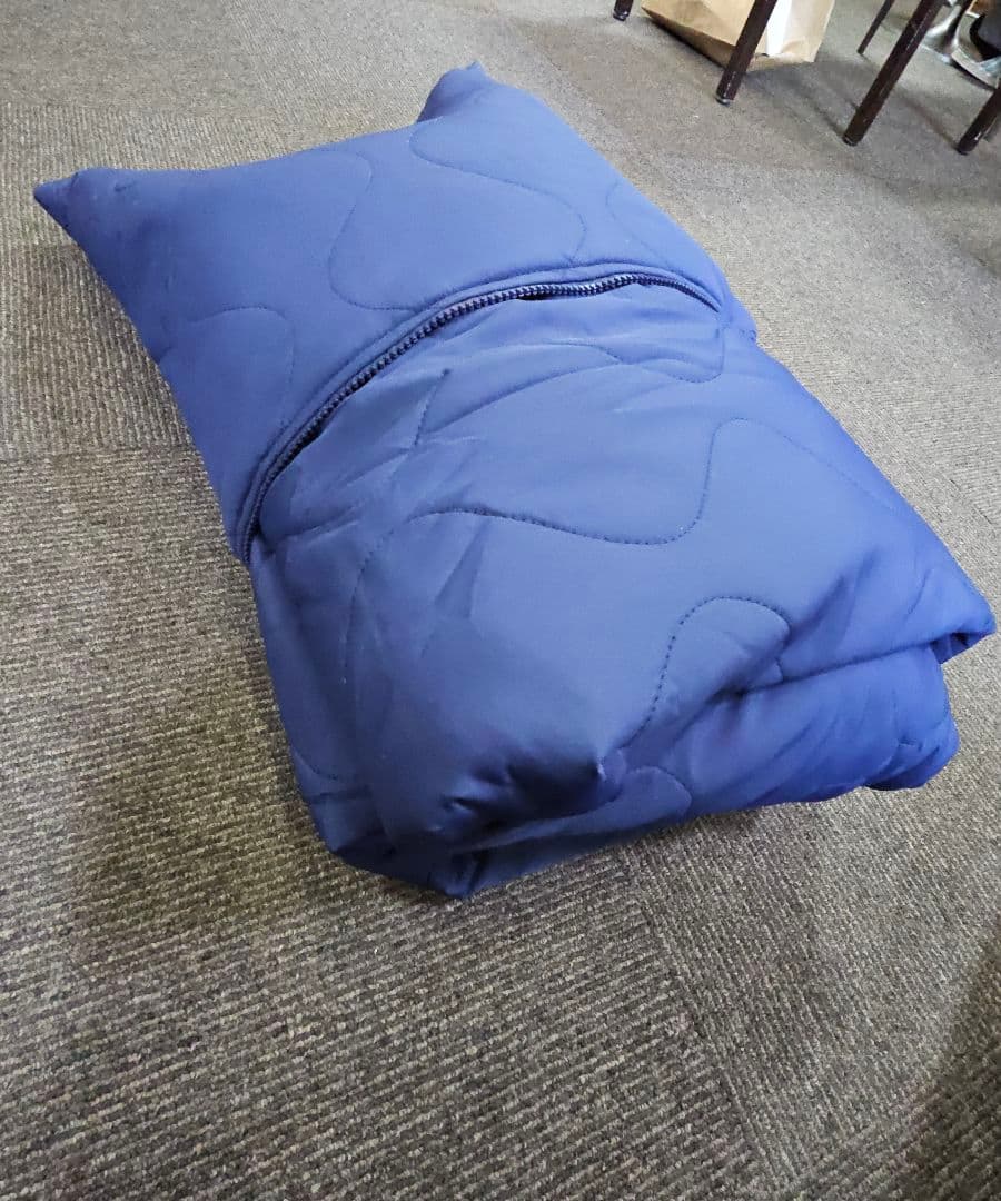 大人気モモンガ風☆着る寝袋☆新品未使用Sサイズ、紺色、男性や女性テレワークにも！