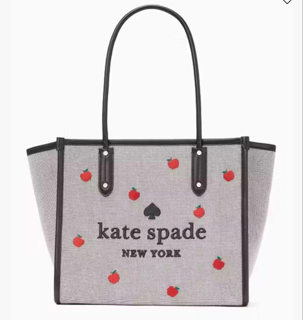 kate spade りんご柄トートバッグ