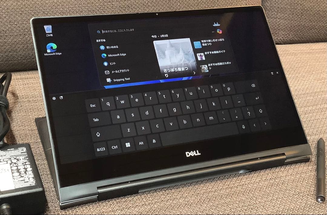 タッチペン付 タブレットPC inspiron i7 16GB SSD512GB