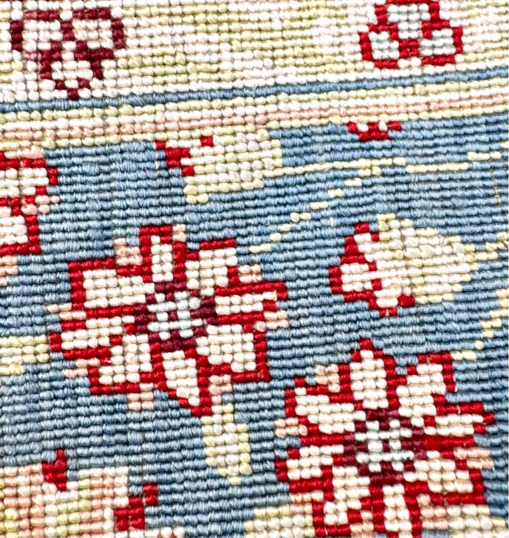 トルコ ヘレケ絨毯 105×65cm シルク100% 手織り ヴィンテージ
