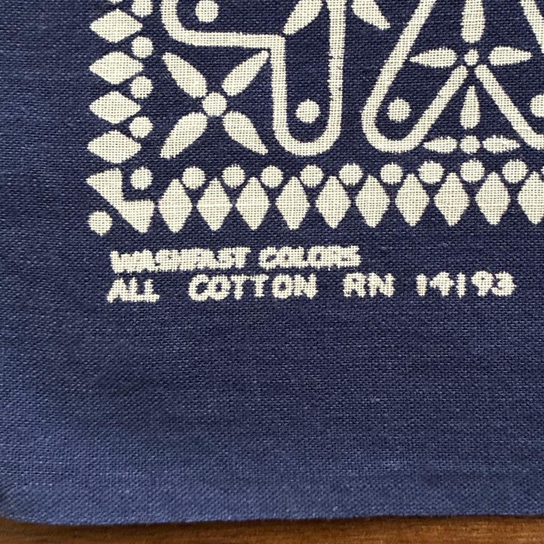 60s バンダナ ヴィンテージ クロス柄 RN14193 ネイビー