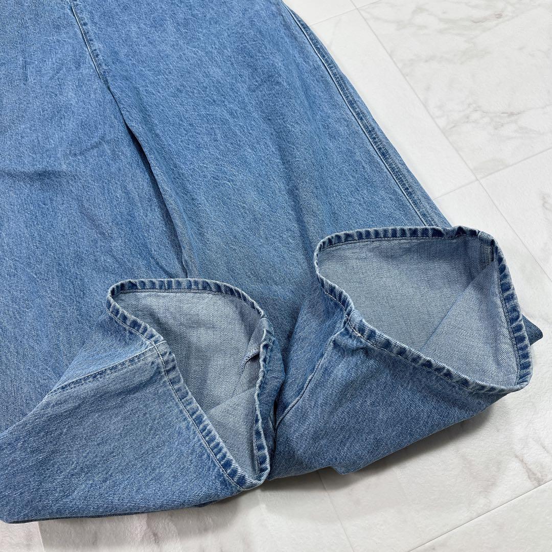 美品 DouDou デニムフロントジップ サロペット 完売品