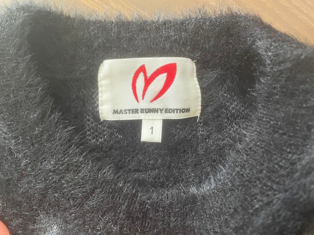 MASTER BUNNY マスターバニー レディース Mロゴニット 黒