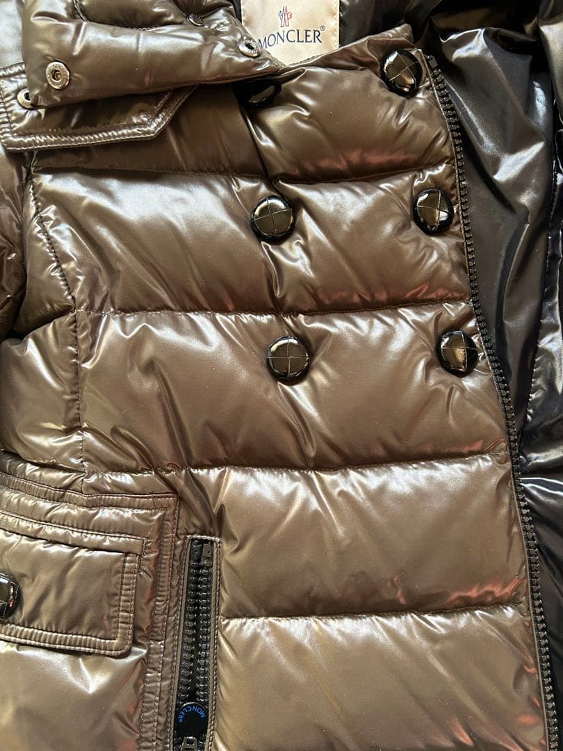 Moncler ダークブラウン ダウンジャケット　サイズ0