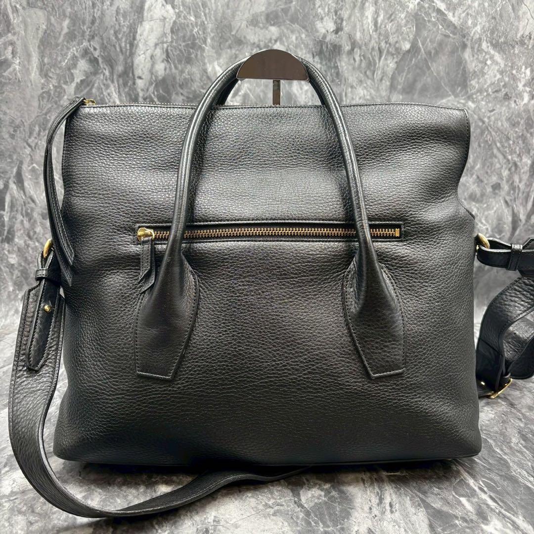 美品】Beato Rosso ベアートロッソ 2way レザー トートバッグ 黒