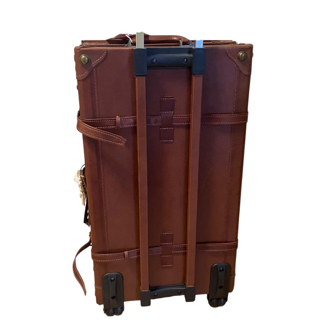 【新品】ユーラシア 豚革 トランク キャリーケース 旅行バッグ スーツケース 茶
