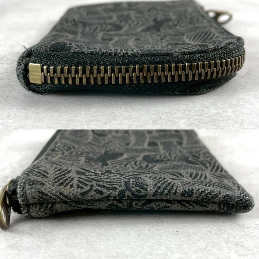 希少✨ネメス ケース メンズ 黒 ビジネス 財布 小銭入れ 総柄