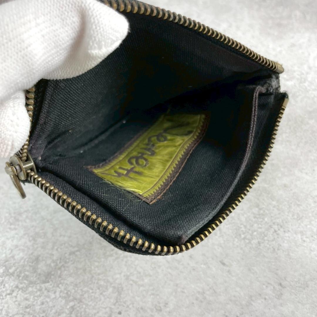 希少✨ネメス ケース メンズ 黒 ビジネス 財布 小銭入れ 総柄