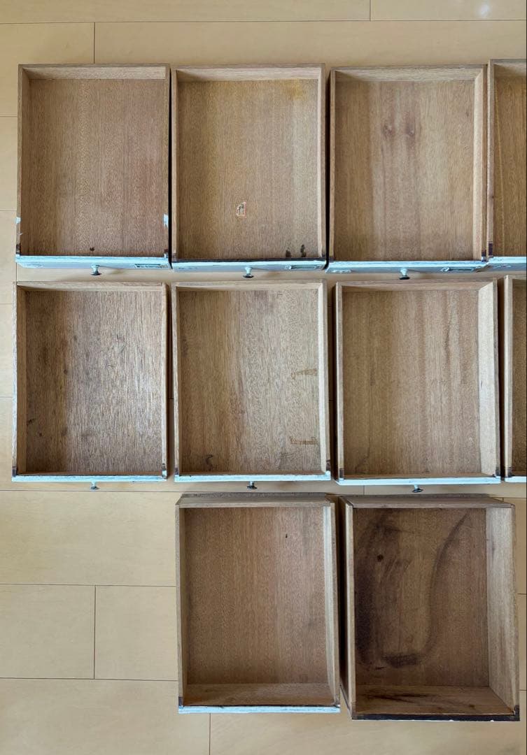 昭和レトロ ホワイト小引出し10段