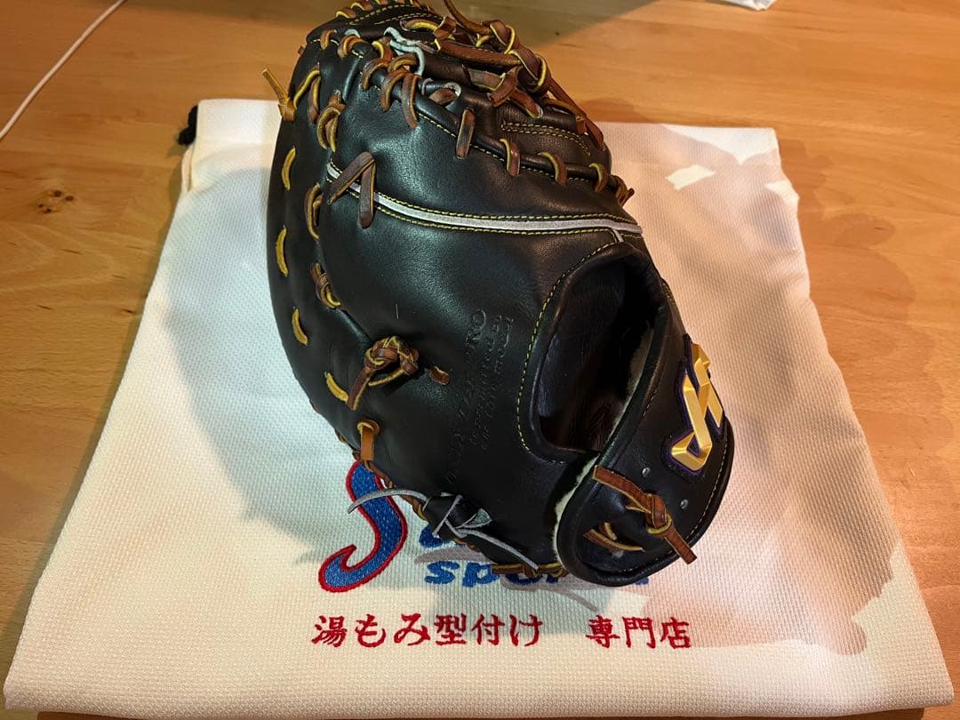 新品　湯もみ型付け済み　硬式ファーストミット　ハタケヤマ　K-F03