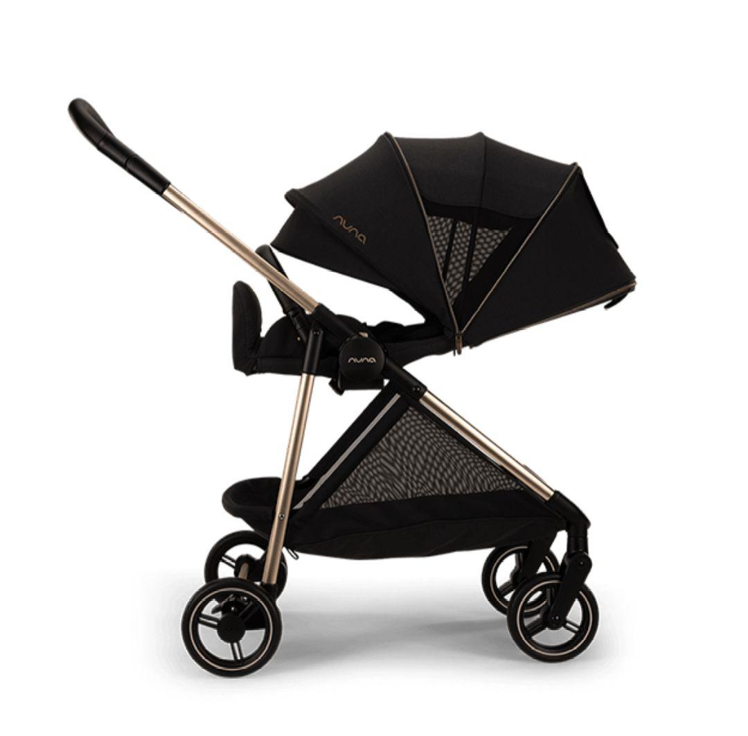 【新品】 NUNA ixxanext ベビーカーリベテッドローズ レインカバー付