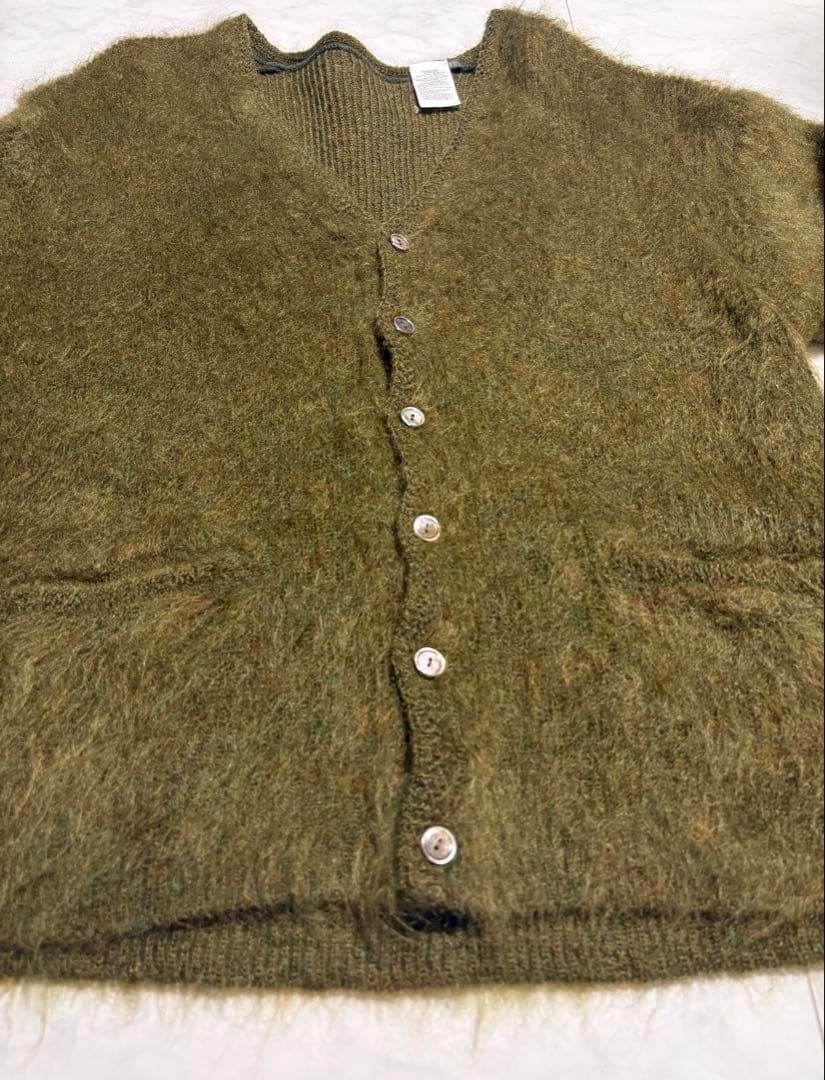 【美品】a.r.p MohairCardiganモヘアカーディガン オリーブ