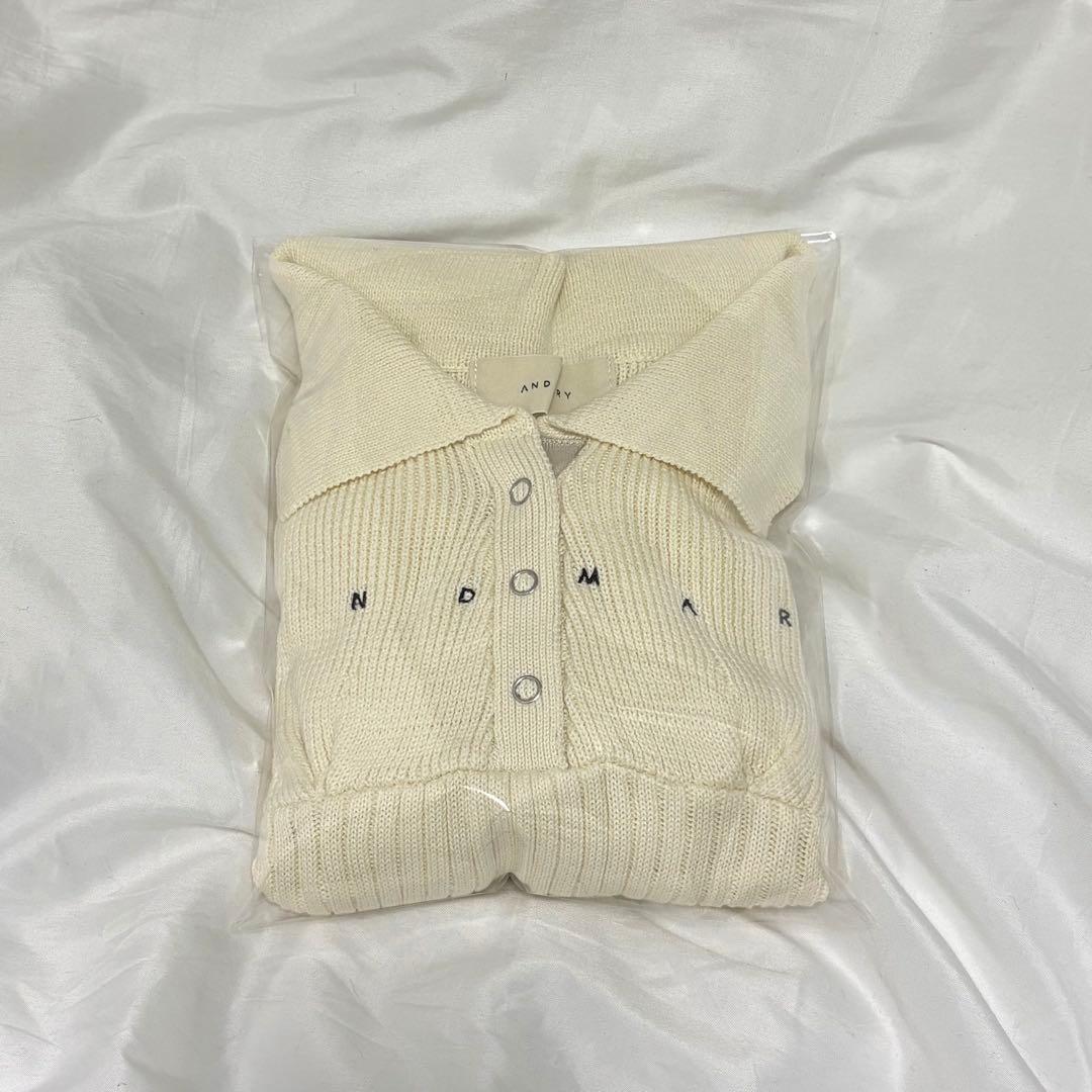 正規品 andmary lindsay logo tops ivory