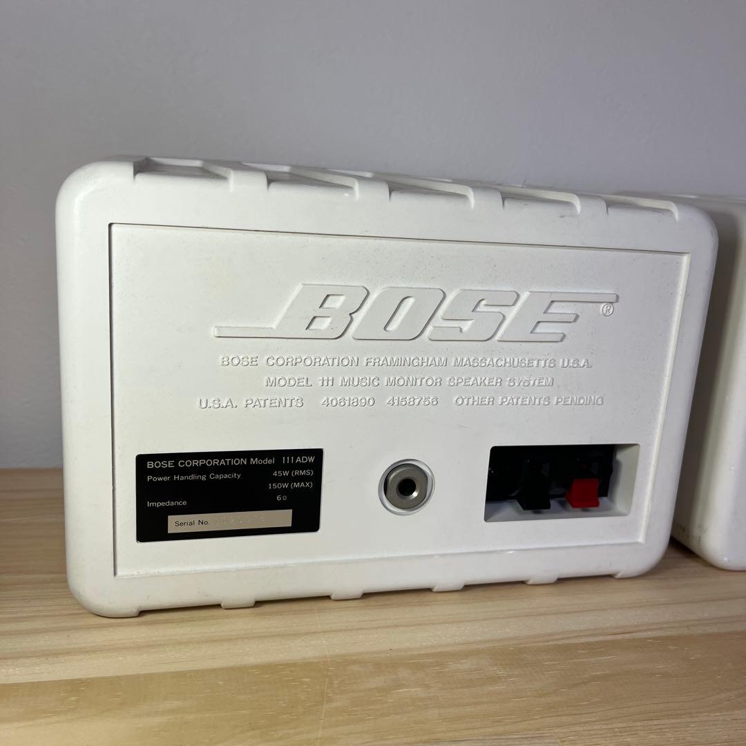 BOSE 111ADW コンパクトスピーカー ホワイト ②