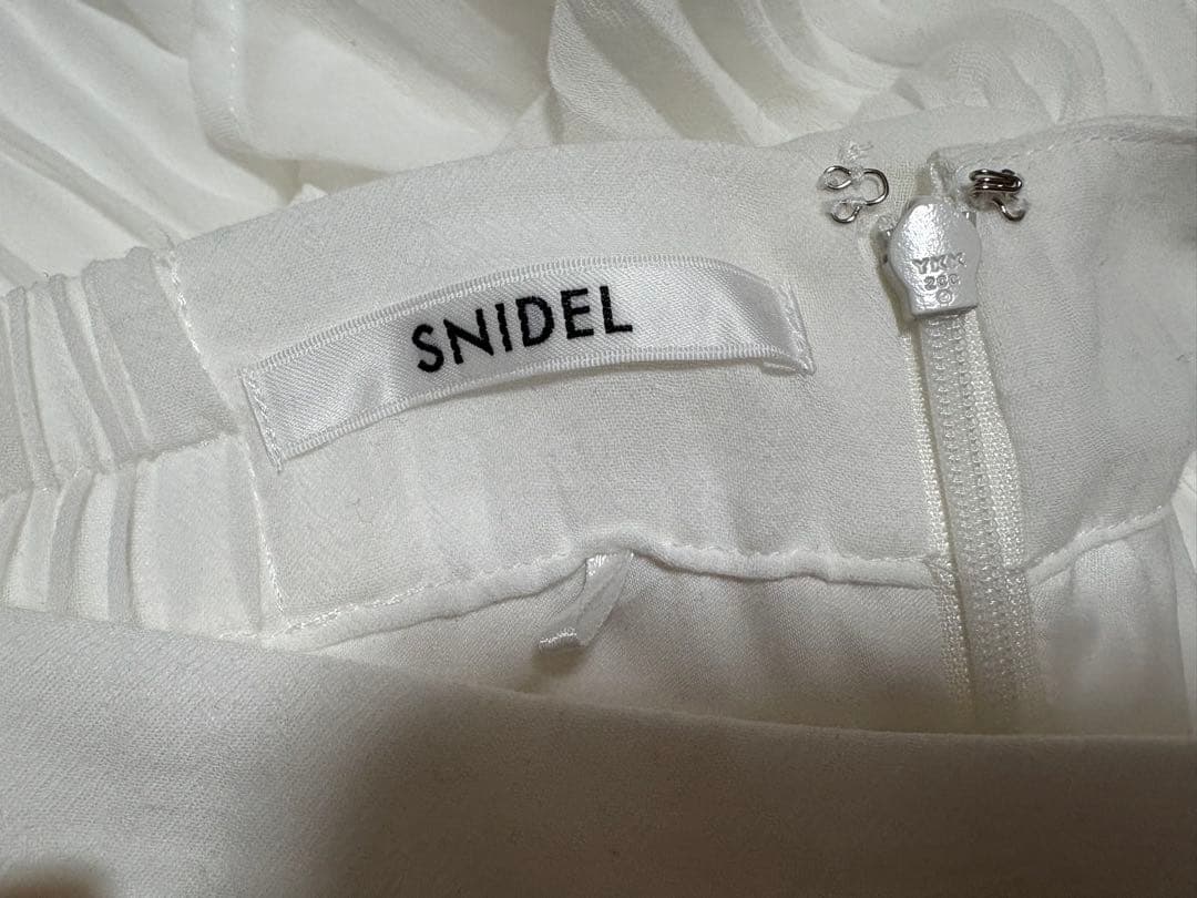 snidel スナイデル プリーツティアードスカート 0 ホワイト