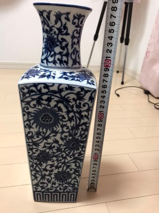 大明成化年製　染付花瓶　時代保証 絶品