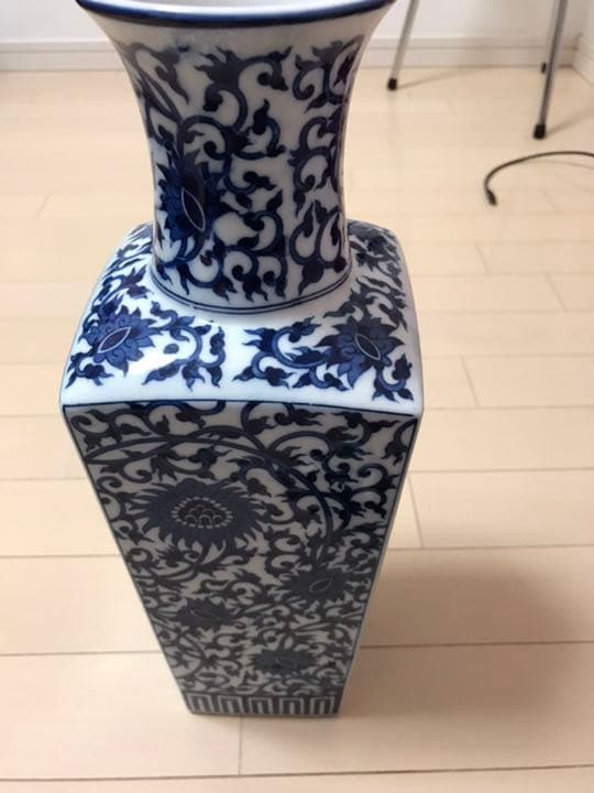 大明成化年製　染付花瓶　時代保証 絶品