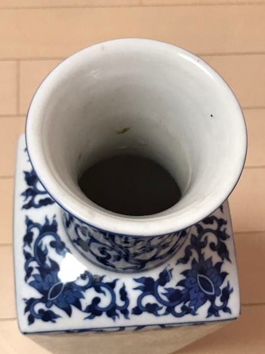 大明成化年製　染付花瓶　時代保証 絶品