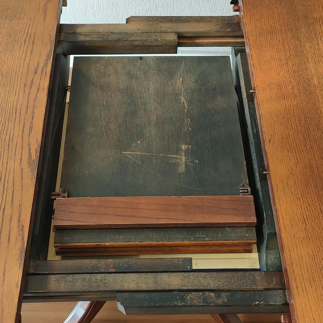 ヴィンテージ　伸長式テーブル　ダイニングテーブル　エクステンション