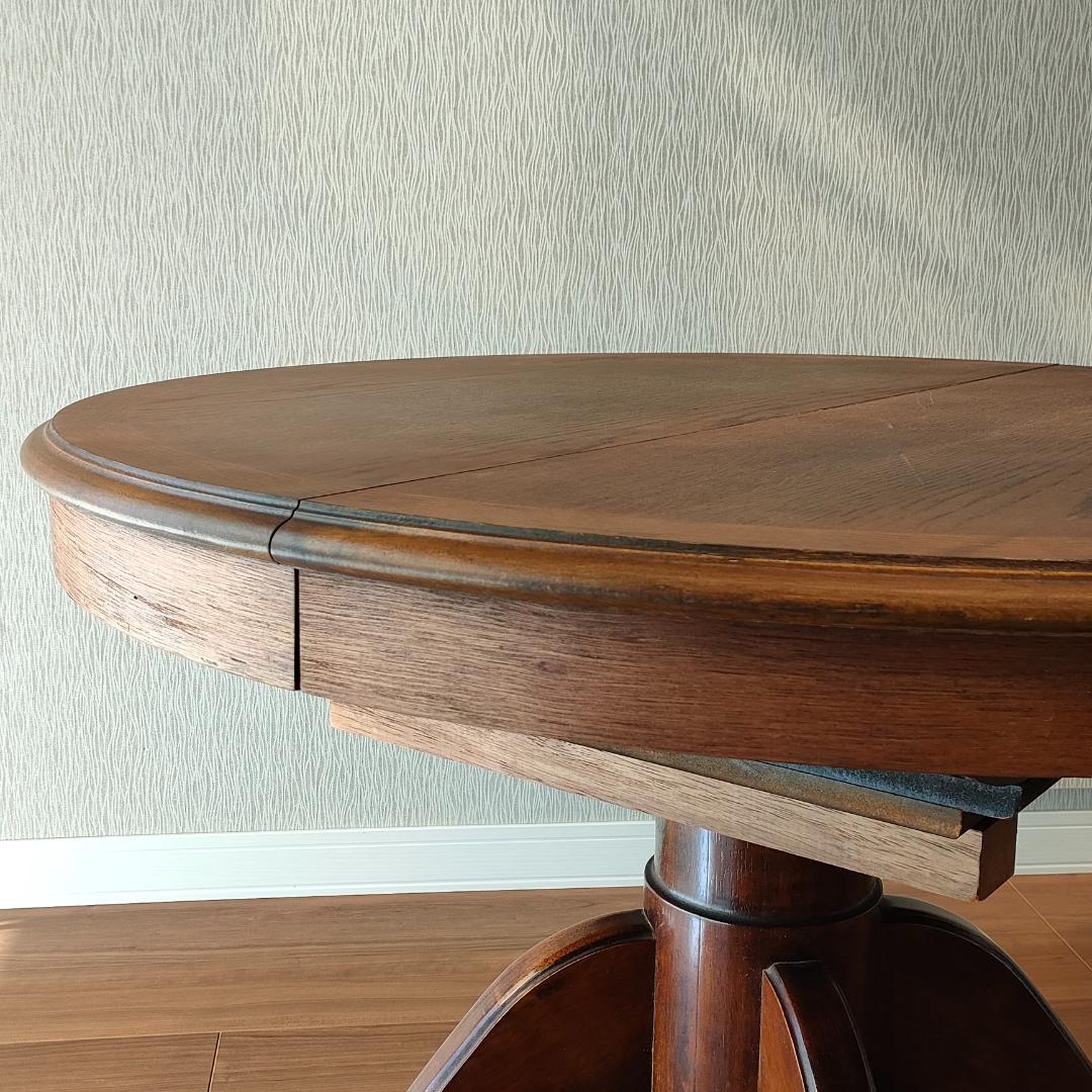 ヴィンテージ　伸長式テーブル　ダイニングテーブル　エクステンション