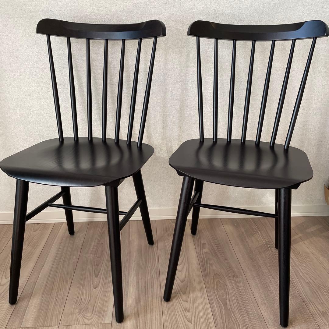 TON アイロニカチェア ブラック 2脚