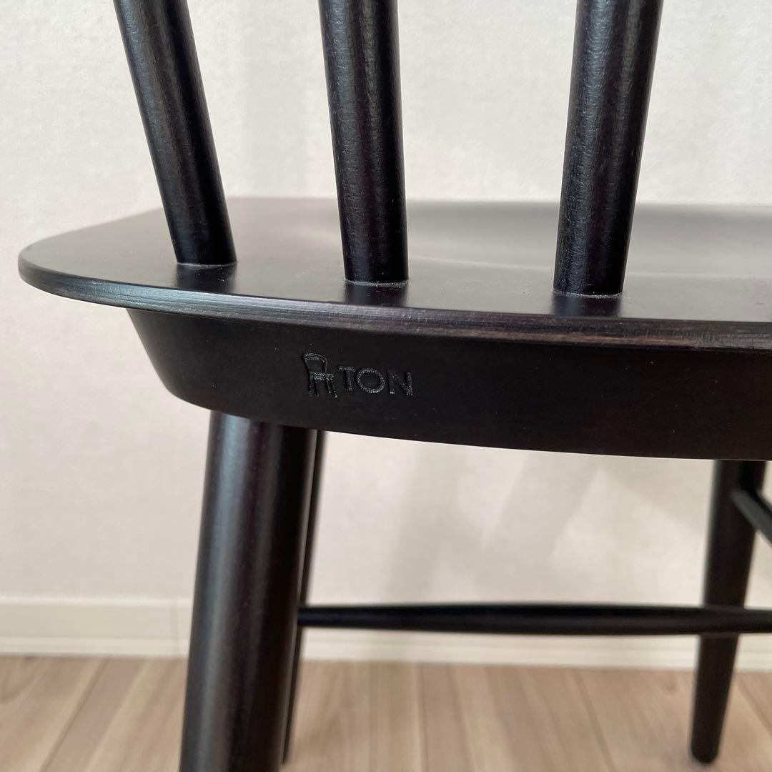 TON アイロニカチェア ブラック 2脚