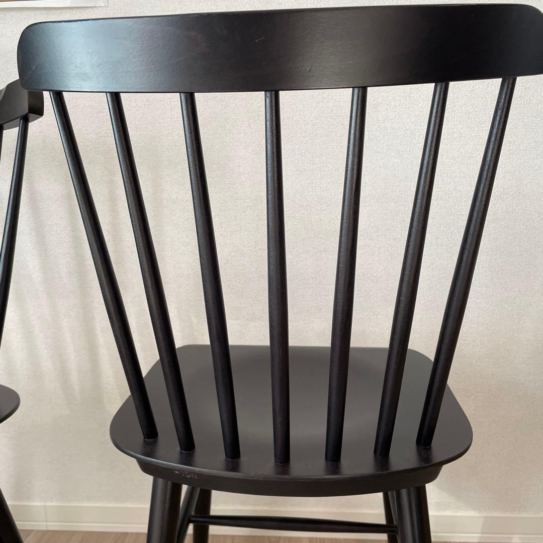 TON アイロニカチェア ブラック 2脚