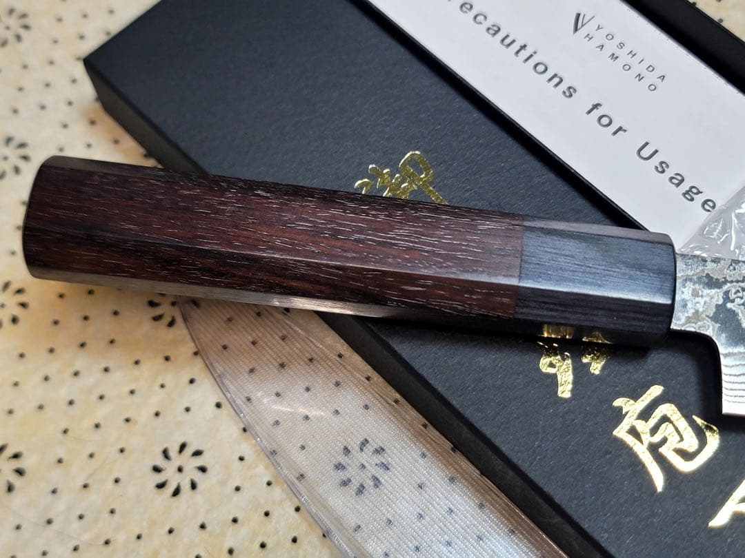 吉田刃物　ダマスカス　zdp189 ペティナイフ150mm