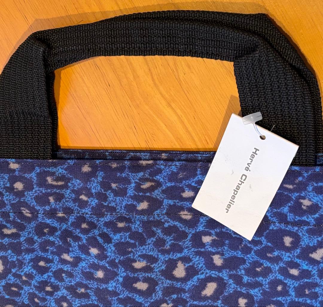 新品 エルベシャプリエ 1027F ナイロン舟型トートM パンサー ブルー