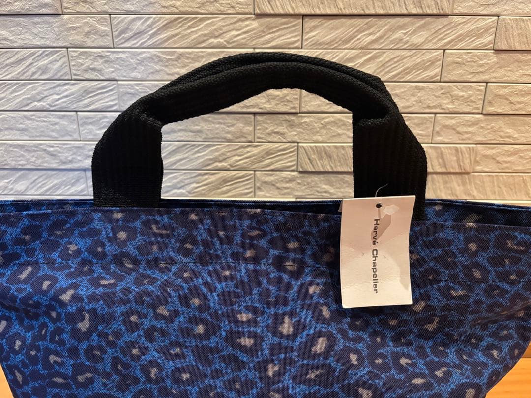 新品 エルベシャプリエ 1027F ナイロン舟型トートM パンサー ブルー