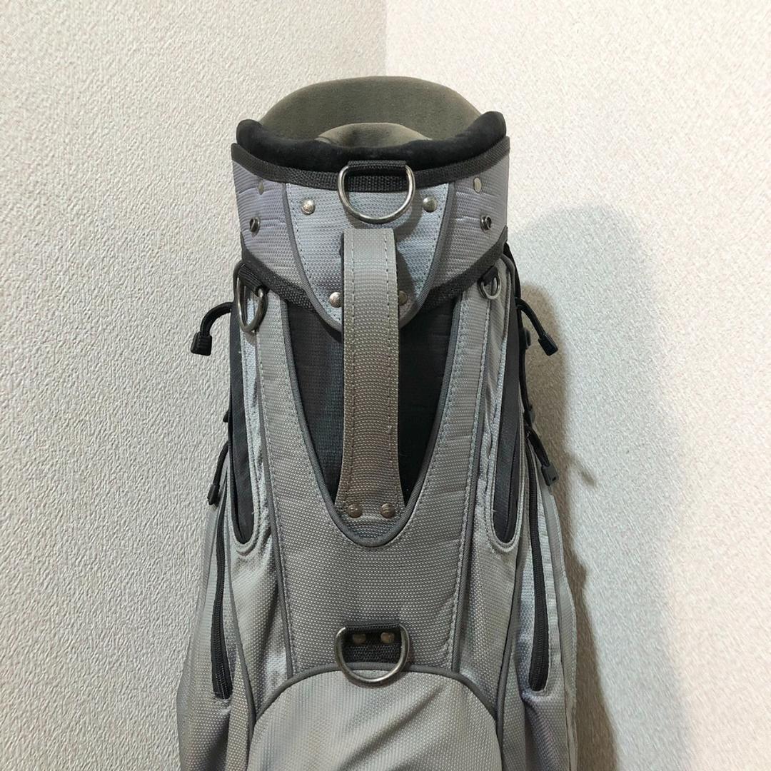 【希少】 NIKE ナイキ ゴルフ キャディバッグ カート型 6分割 グレー