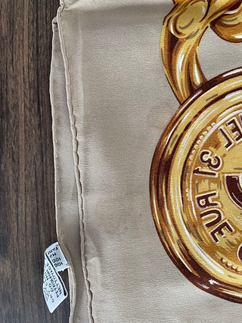 CHANEL シャネル スカーフ 超大判　チェーンスカーフ