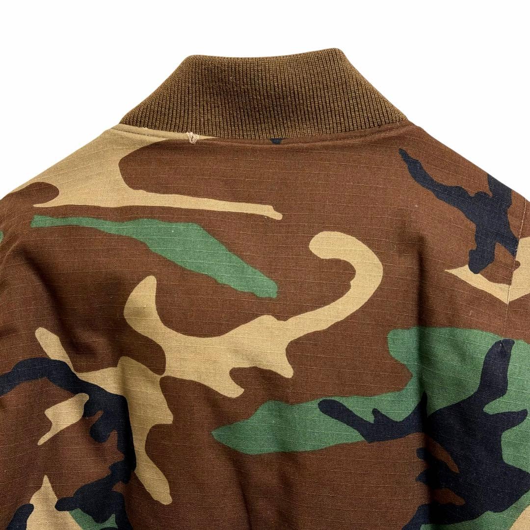 渡*一様 CarharttパロディFAT 迷彩 MA-1 フライトジャケットシン