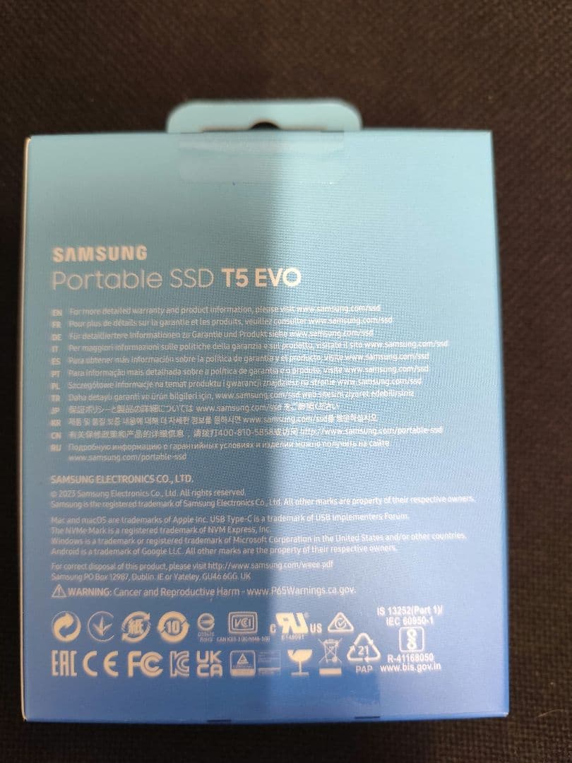 【新品未開封】Samsung Portable SSD T5 EVO 4TB
