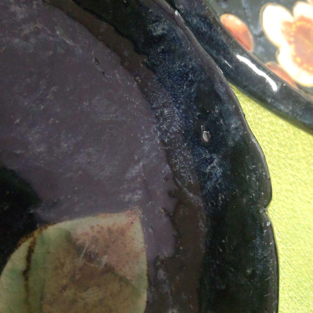 希少 京焼 清水焼 土渕 陶あん 皿 中皿 取皿 5枚 箱付 絵変 桜 牡丹