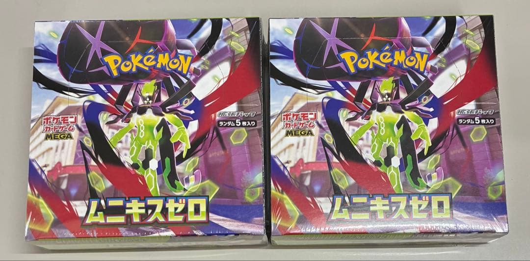 ポケモンカードMEGA ムニキスゼロ シュリンク付2BOX