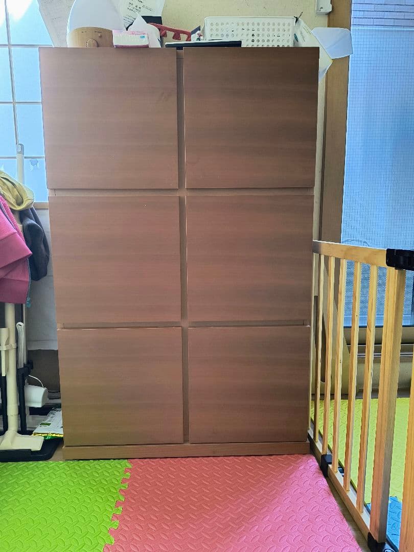大川家具 キャビネット ペルル 日本製 ♡ 棚 ３段 北欧