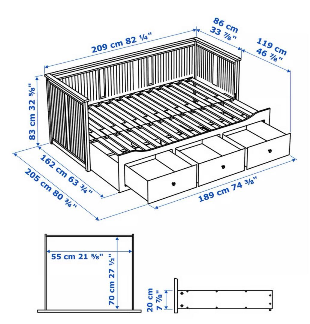 IKEA イケア　HEMNES ヘムネス デイベッド　ソファベッド　引き取り大阪