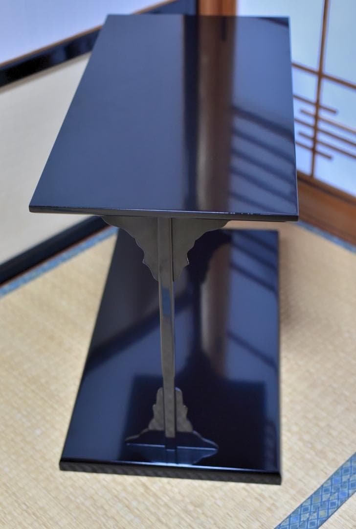 真塗及台子組立式（宗偏流）美品　飾り棚　お茶道具／共箱