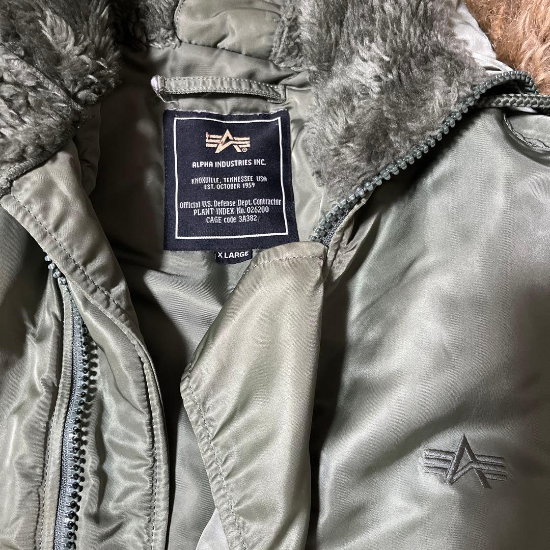 ALPHA INDUSTRIES N-2Bジャケット X-LARGE