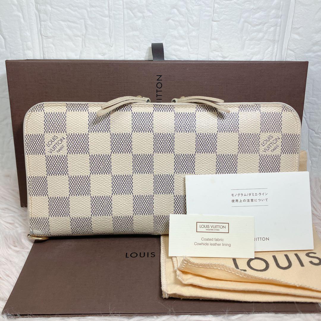 美品に近い ルイヴィトン ダミエ アズール ポルトフォイユ アンソリット 長財布