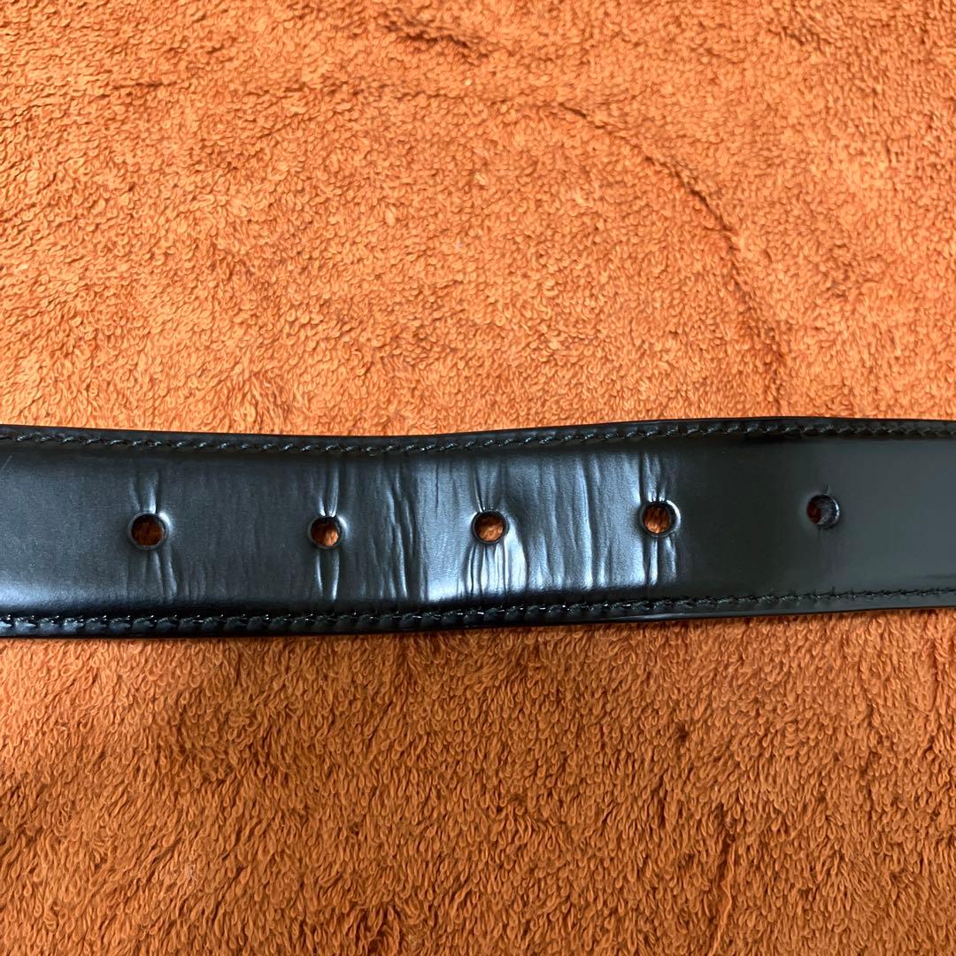 GUCCI ベルト GG アイコン ロゴ ブラック カーフレザー 正規品 美品