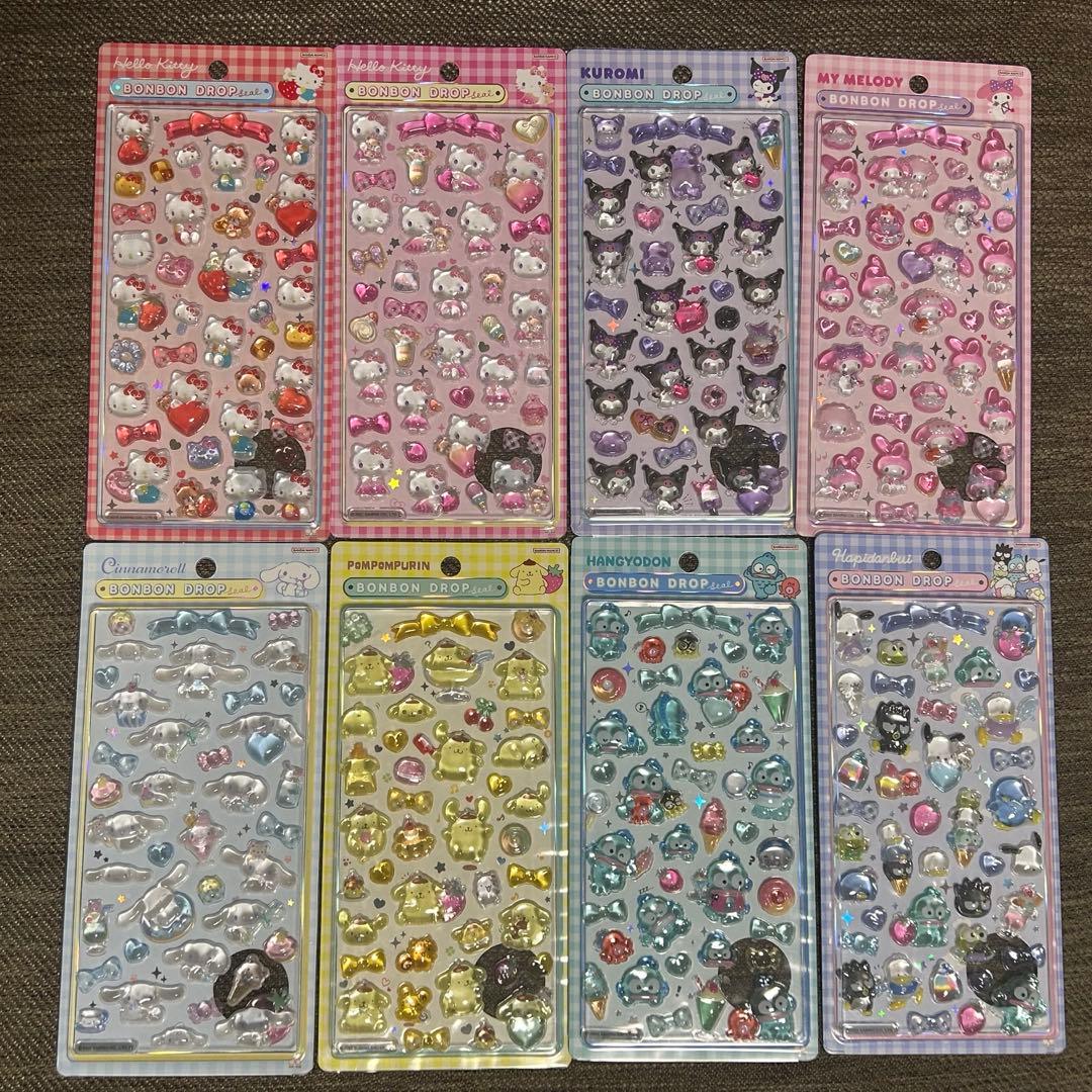 正規品　ボンボンドロップシール　サンリオ　第二弾　コンプリートセット