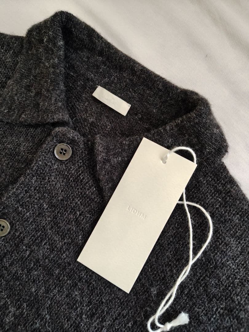ALPACA KNIT SHIRT CARDIGAN Lサイズ