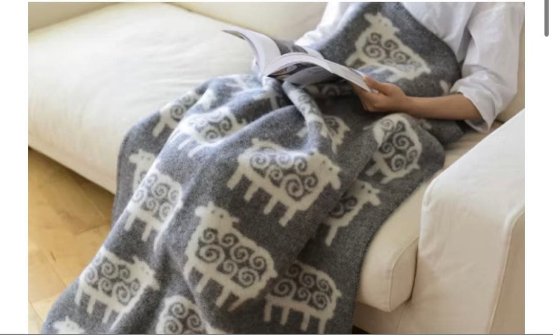 KLIPPAN SHEEP WOOL BLANKET 毛布 ひざ掛け 北欧 雑貨