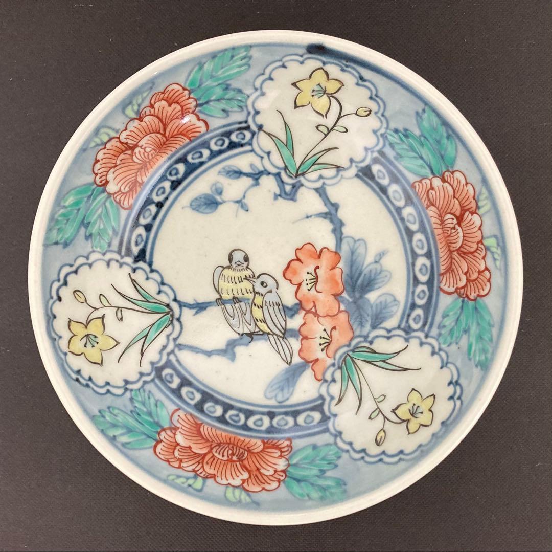 佐藤走波（六代）　深皿　5枚　花鳥文