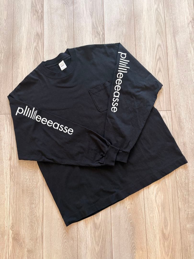 トップス plllllleeeasse long sleeve pocket tee
