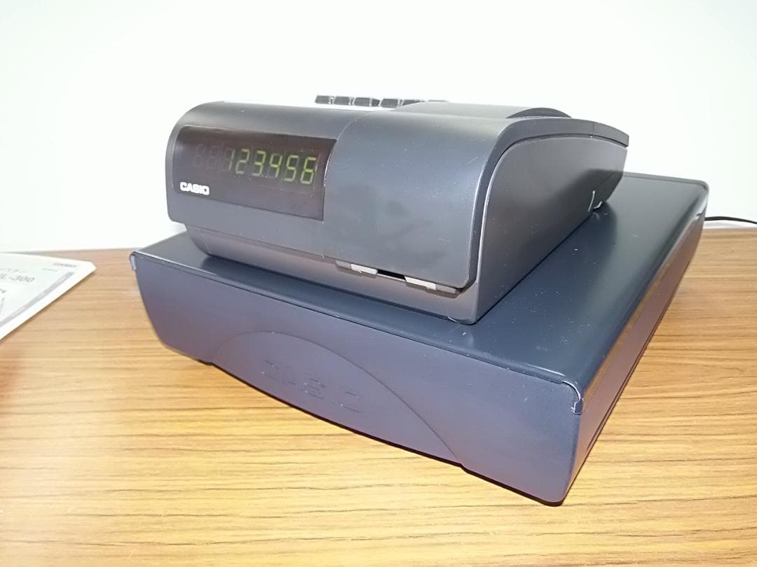 美品人気の黒211設定無料カシオ　TE-340　NL-300インボイスレジスター