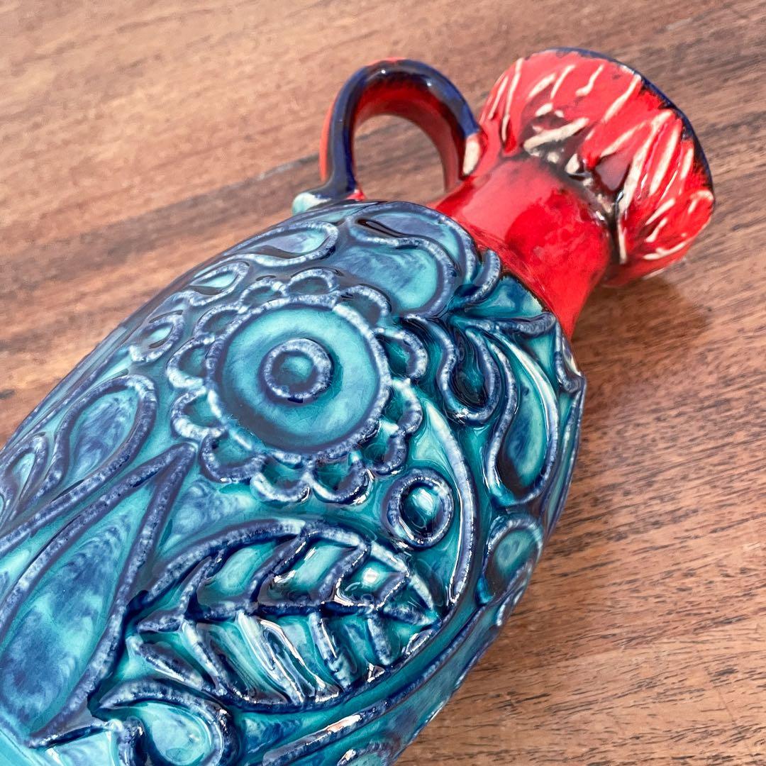 【ドイツ BAY Keramikの花瓶】Fat lava 323