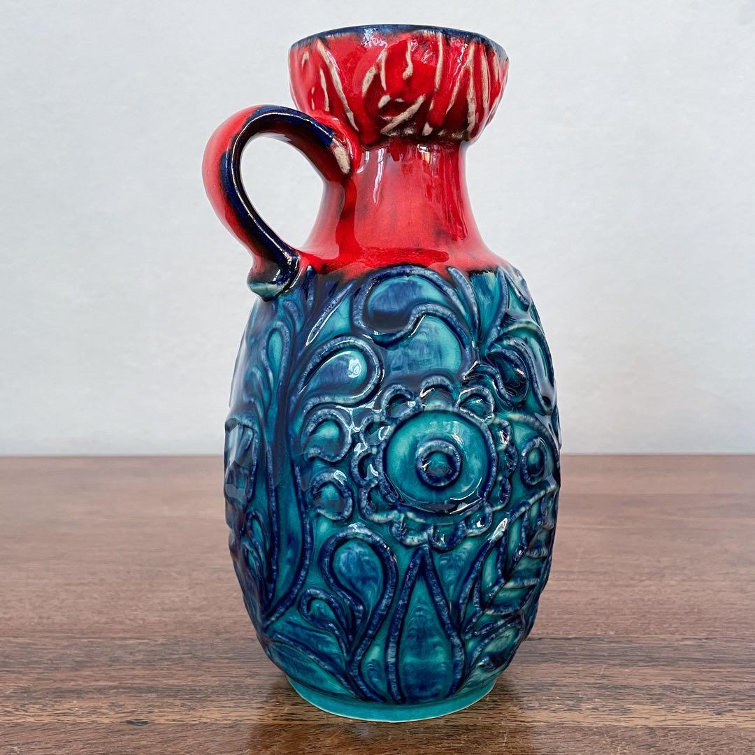 【ドイツ BAY Keramikの花瓶】Fat lava 323